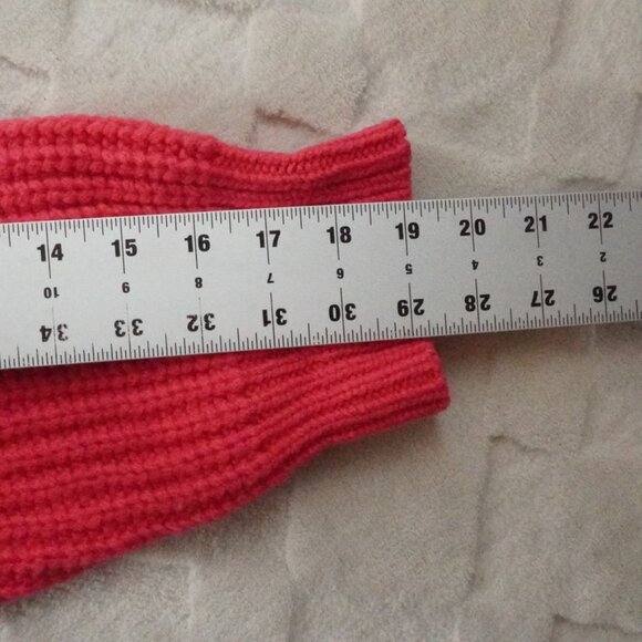 Frame Oversized Chunky Knit Cardigan Sweater Womens Extra Large Pink 100% Wool - Picture 8 of 10